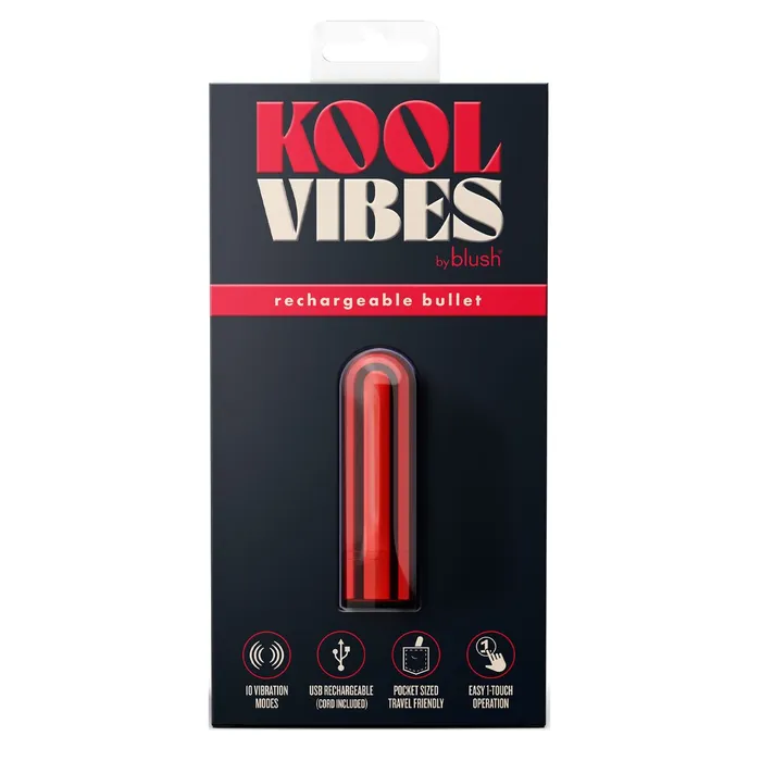 Vibratore Mini Blush Kool Vibes Rosso | Blush Vibrators Vibratore Mini Blush Kool Vibes Rosso | Blush Vibrators