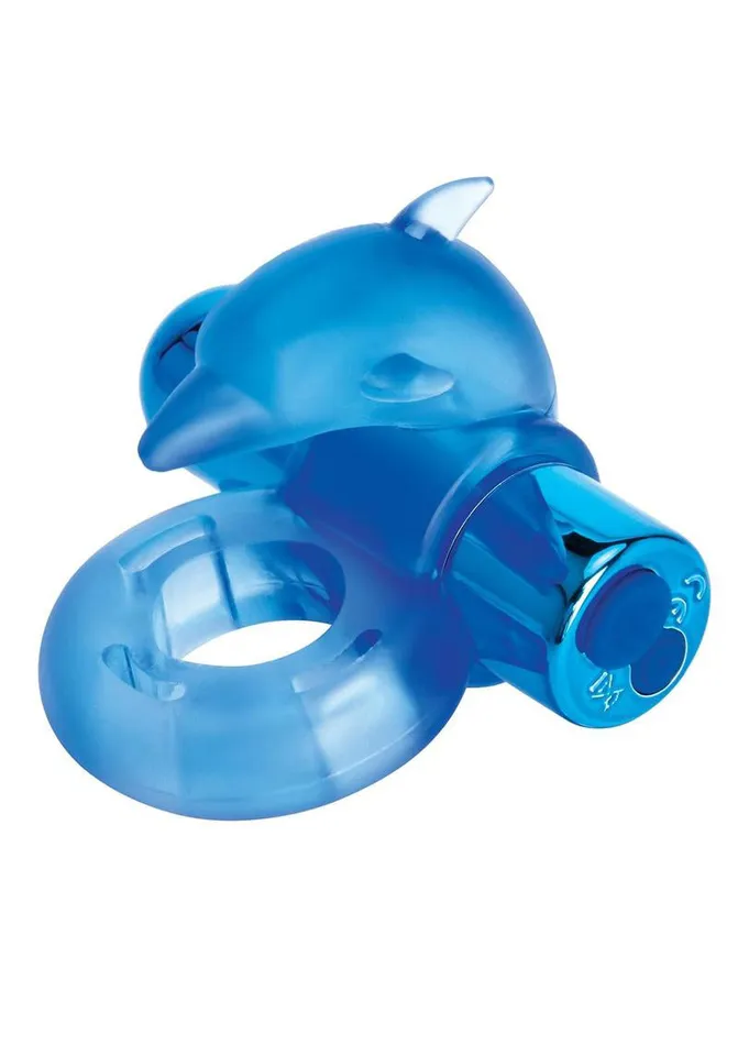 Bodywand Bodywand Rechargeable Dancing Dolphin Ring Blue Vibrators