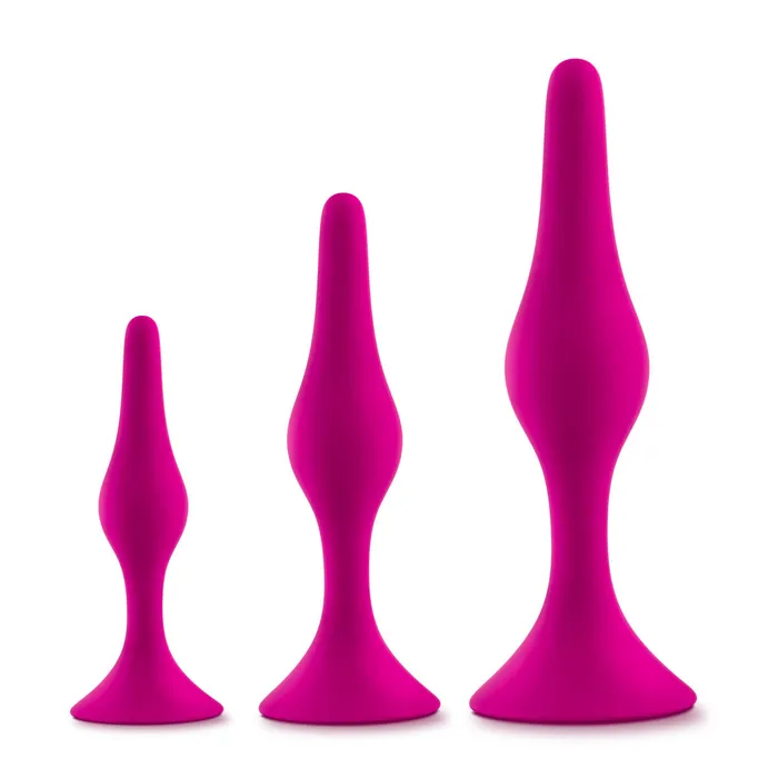 Eden Anal Eden Pink Silicone Anal Butt Plug Beginner Kit Set of 3