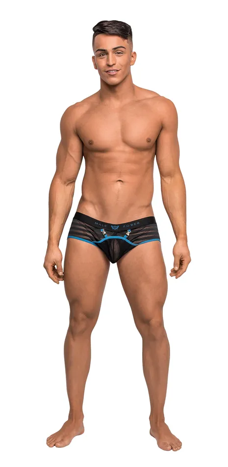 Male Power Anal Clip Tease Mini Short Small Black