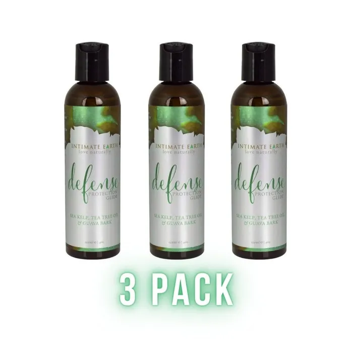 Sexual Health Wellbeing Intimate Earth Intimate Earth Defense 3 Pack Water Based Lubricant with Natural Extracts