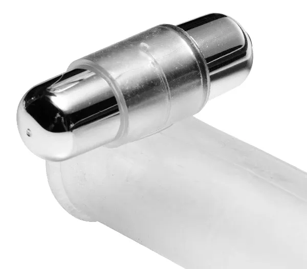 Clear Sensations Penis Extender Vibro Sleeve With Bullet XR Brands Male Sex Toys Clear Sensations Penis Extender Vibro Sleeve With Bullet XR Brands Male Sex Toys