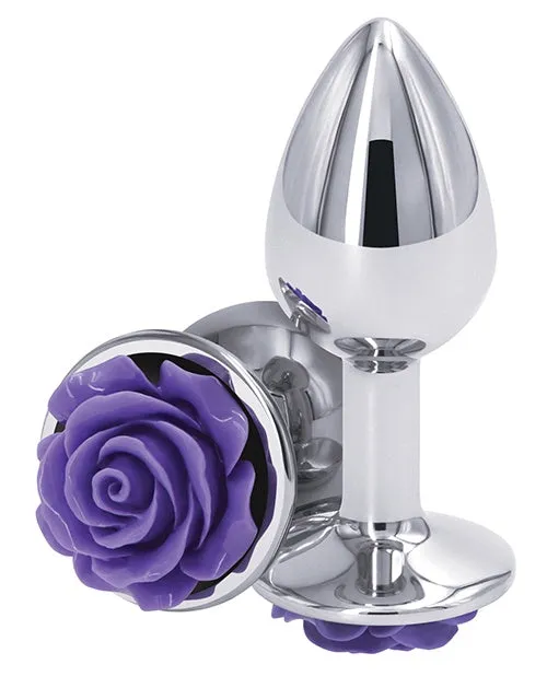 Male Sex Toys NS Novelties Chrome Plug With Rose