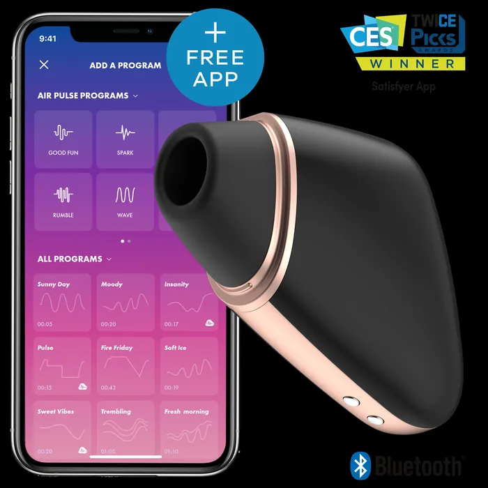 MyRisque Vibrators Satisfyer Love Triangle Black
