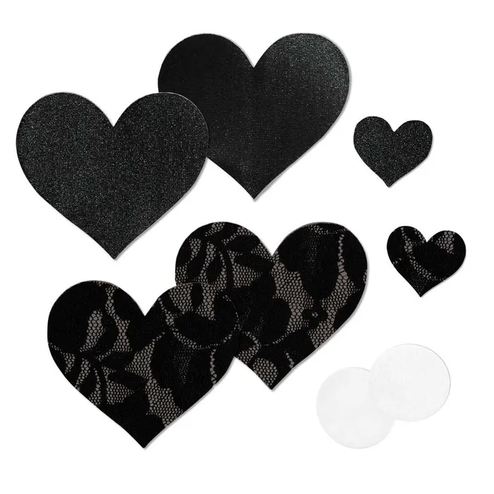 Nippies Basics Black Hearts Bristols 6 Anal