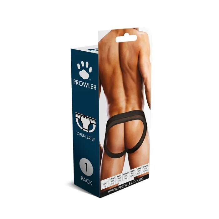 Prowler Mesh Open Back Brief Black Prowler Anal