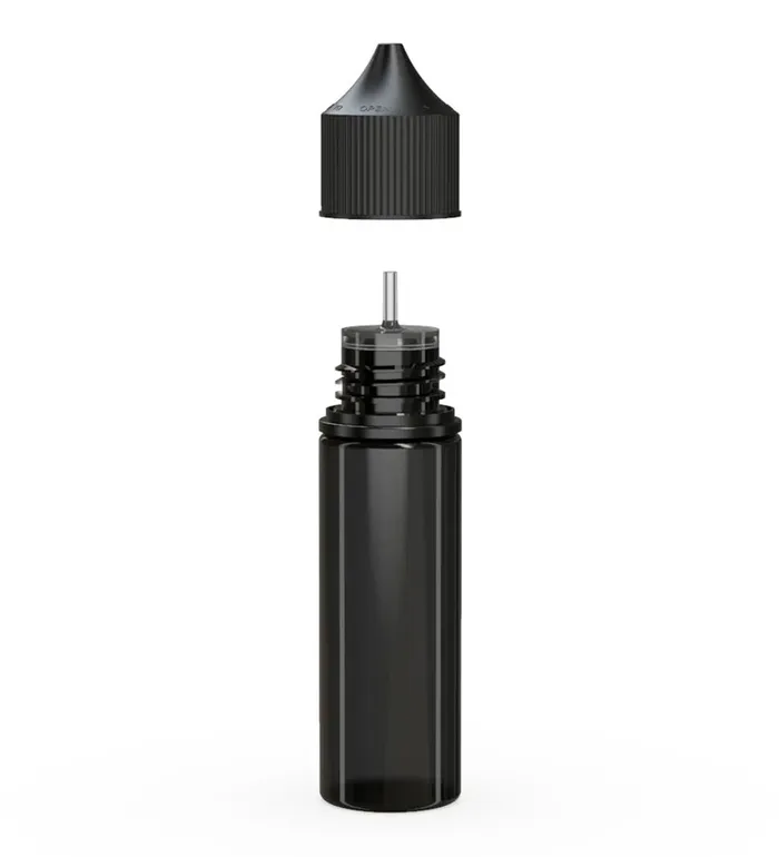 Chubby Gorilla 50ML Unicorn Bottle V3 Translucent Black BottleBlack Cap Chubby Gorilla Anal