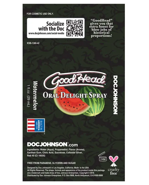 Goodhead Oral Delight Spray Doc Johnson Vibrators