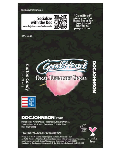 Goodhead Oral Delight Spray Doc Johnson Vibrators