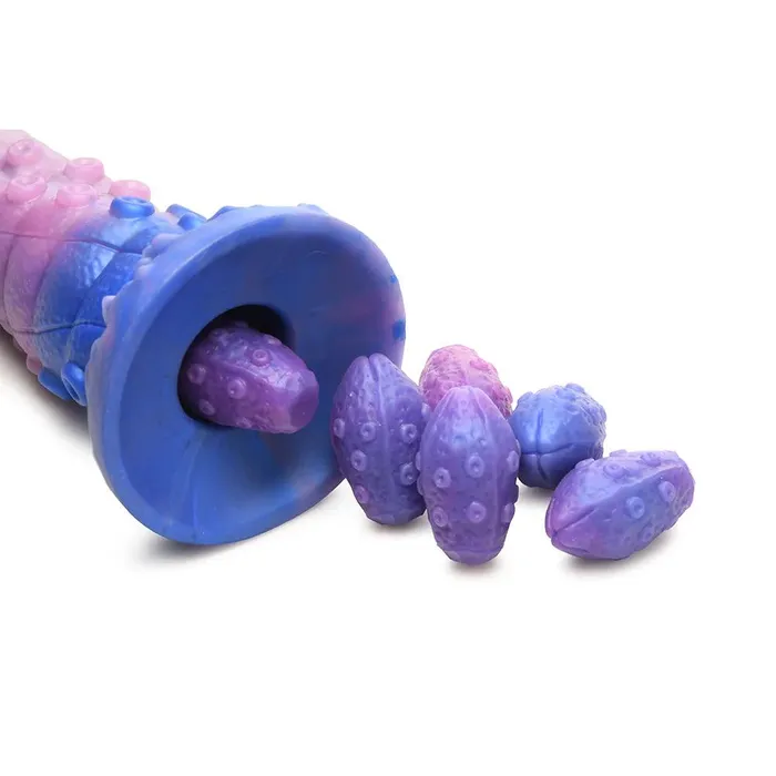 Female Sex Toys Creature Cocks Creature Cocks TentaQueen Ovipositor Silicone Dildo with Eggs