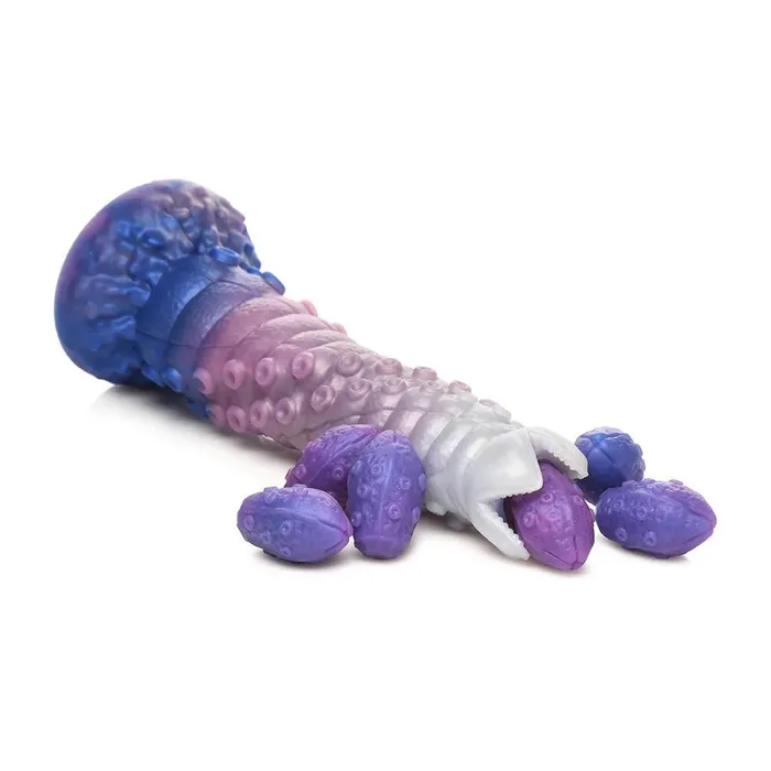 Female Sex Toys Creature Cocks Creature Cocks TentaQueen Ovipositor Silicone Dildo with Eggs