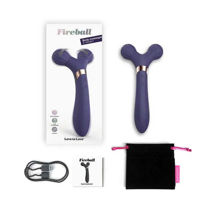 Love to Love Fireball Rechargeable Dual Ended Silicone Body Massager Vibrator Love to Love Female Sex Toys Love to Love Fireball Rechargeable Dual Ended Silicone Body Massager Vibrator Love to Love Female Sex Toys