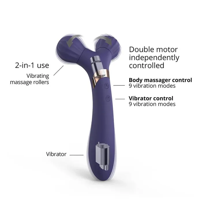 Love to Love Fireball Rechargeable Dual Ended Silicone Body Massager Vibrator Love to Love Female Sex Toys