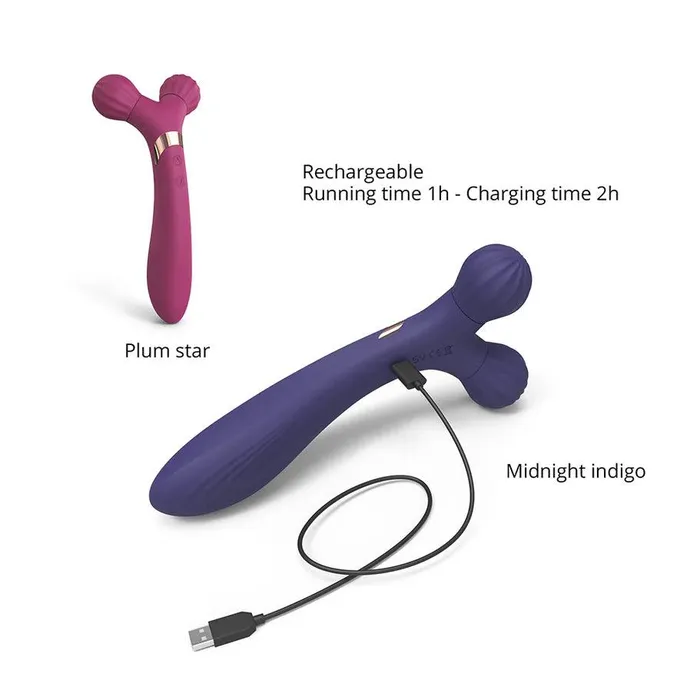 Love to Love Fireball Rechargeable Dual Ended Silicone Body Massager Vibrator Love to Love Female Sex Toys