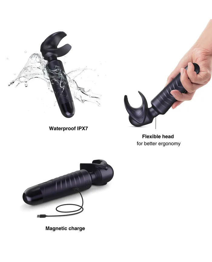 Manwan EVO Original Handle Wand Black Plum Lovely Planet Vibrators