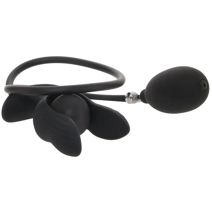 XR Brands Male Sex Toys Master Series Dark Pearl Inflatable Vibrating Plug