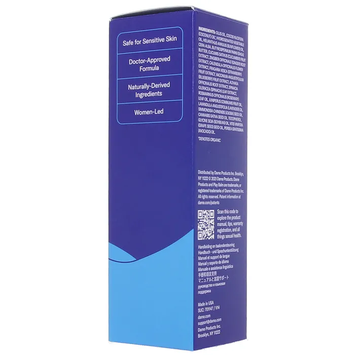 Couples DAME Products Play Balm OilBased Intimate Moisturizer in 2oz60ml