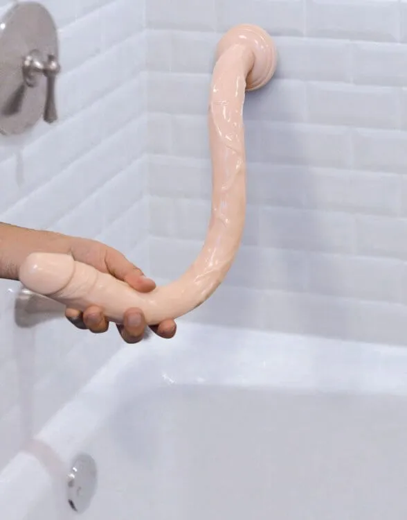 Dildos Raging Cock Stars 18inch Long Dong Beige Dildo XR Brands