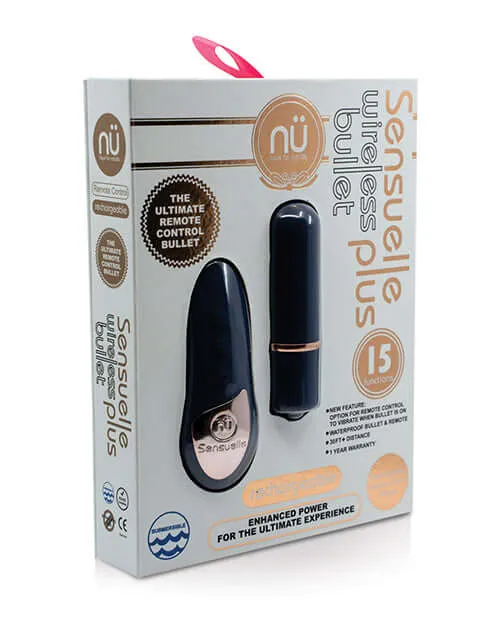 Vibrators Nu Sensuelle Sensuelle Bullet Plus Navy Blue Wireless Vibrator