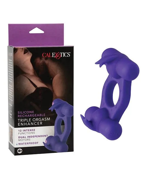 Female Sex Toys Silicone Rechargeable Triple Orgasm Enhancer CalExotics