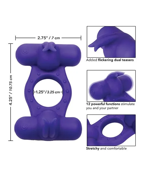 Female Sex Toys Silicone Rechargeable Triple Orgasm Enhancer CalExotics