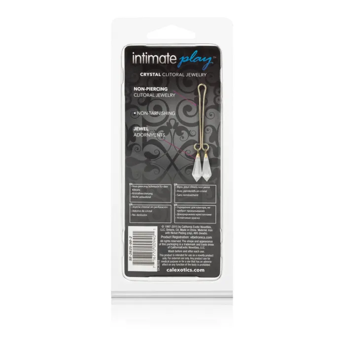 Intmate Play Clitoral Jewelry Crystals CalExotics Couples Intmate Play Clitoral Jewelry Crystals CalExotics Couples