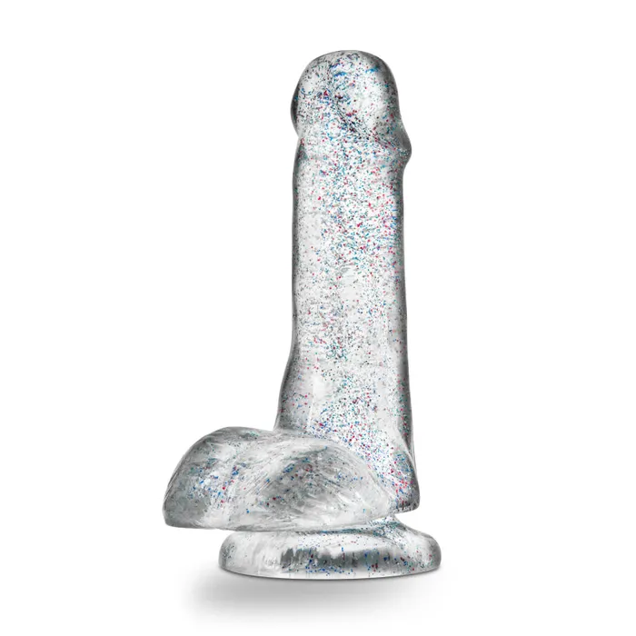 Naturally Yours 6 Inch Glitter Cock Sparkling Clear Blush Novelties Dildos Naturally Yours 6 Inch Glitter Cock Sparkling Clear Blush Novelties Dildos