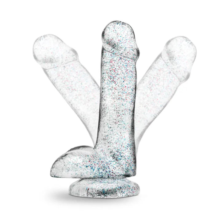 Naturally Yours 6 Inch Glitter Cock Sparkling Clear Blush Novelties Dildos Naturally Yours 6 Inch Glitter Cock Sparkling Clear Blush Novelties Dildos