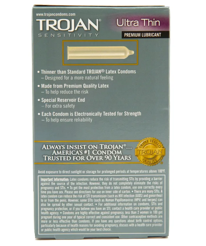ShopInPrivatecom Male Sex Toys Trojan Ultra Thin Condoms Extra Thin Condoms ShopInPrivatecom Male Sex Toys Trojan Ultra Thin Condoms Extra Thin Condoms