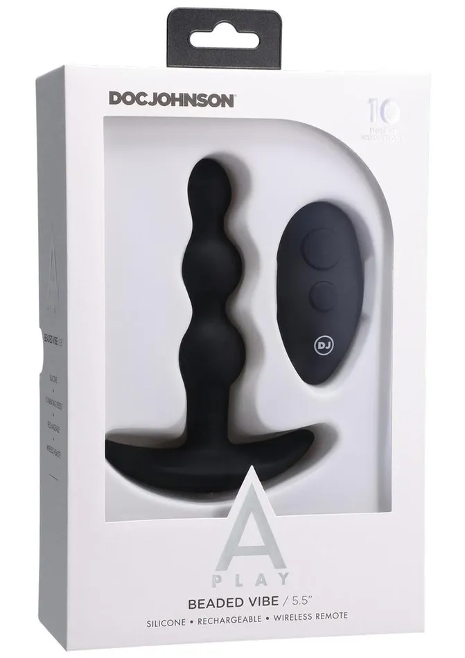 APlay Male Sex Toys APlay Shaker Rechargeable Silicone Beaded Anal Plug with Remote Control APlay Male Sex Toys APlay Shaker Rechargeable Silicone Beaded Anal Plug with Remote Control