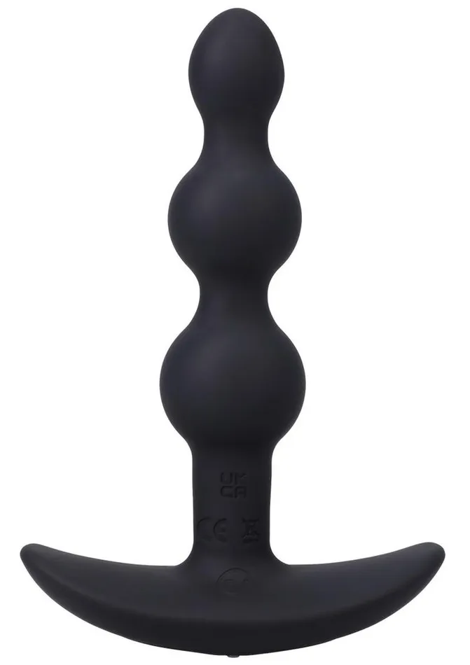 APlay Male Sex Toys APlay Shaker Rechargeable Silicone Beaded Anal Plug with Remote Control