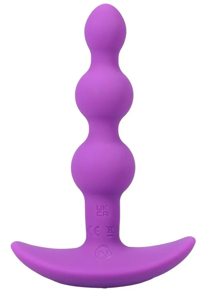 APlay Male Sex Toys APlay Shaker Rechargeable Silicone Beaded Anal Plug with Remote Control