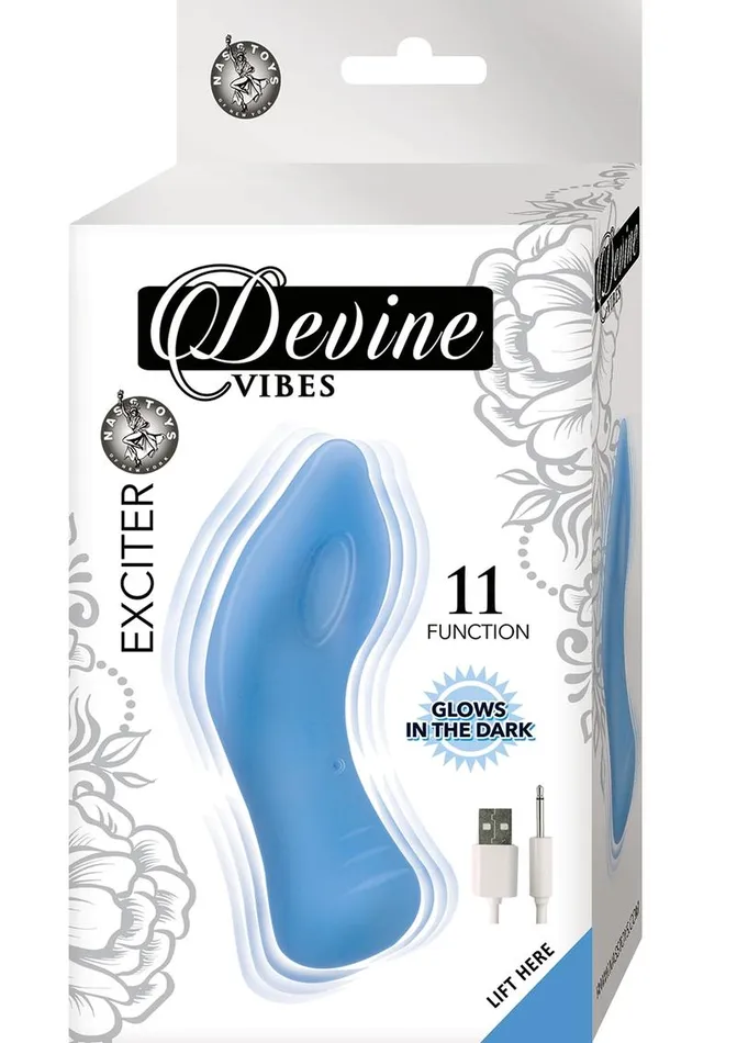 Devine Vibes Exciter Rechargeable Silicone Glow In The Dark Vibrator Devine Female Sex Toys Devine Vibes Exciter Rechargeable Silicone Glow In The Dark Vibrator Devine Female Sex Toys