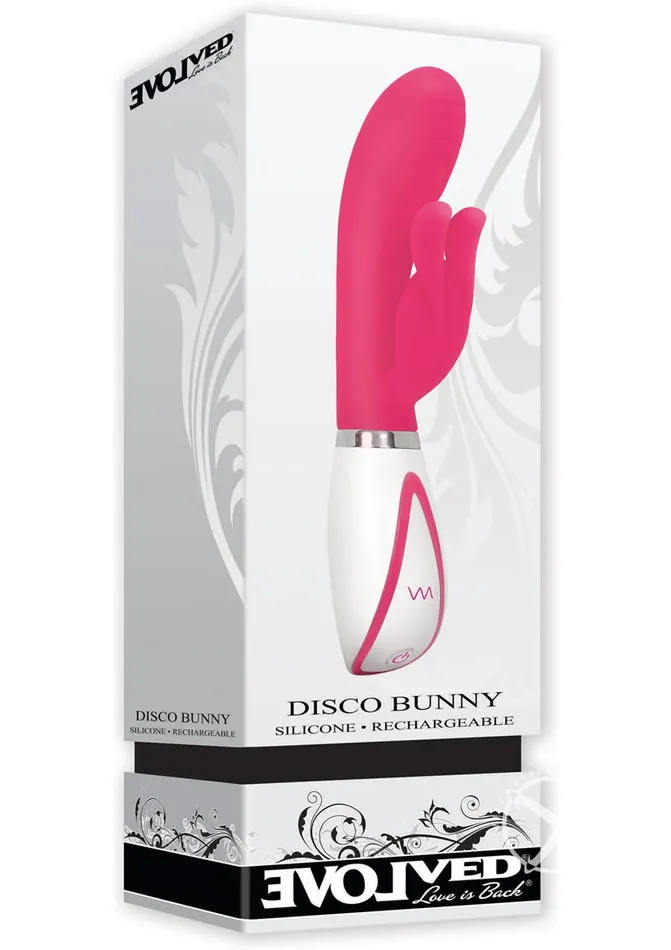 Female Sex Toys Evolved Disco Bunny Rechargeable Silicone Rabbit Vibrator with Dual Stimulation