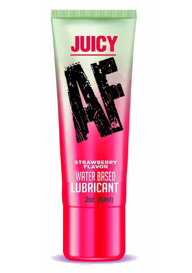 Juicy AF Water Based Flavored Lubricant Strawberry AF Lubricants
