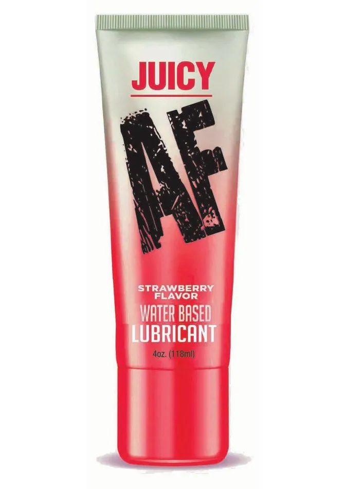 Juicy AF Water Based Flavored Lubricant Strawberry AF Lubricants