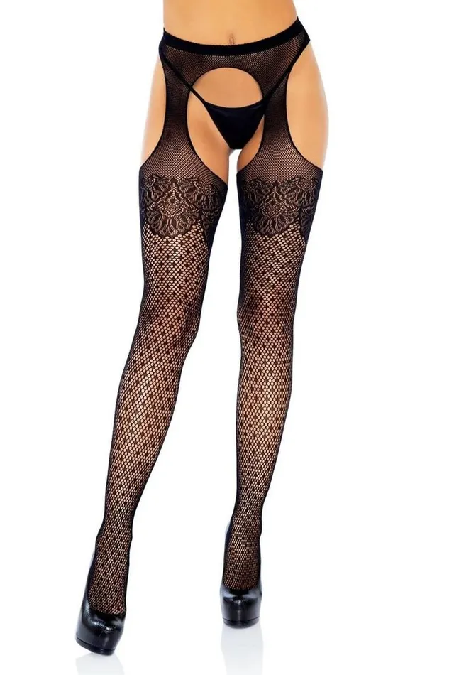 Leg Avenue Male Sex Toys Leg Avenue Polka Dot Fishnet Suspender Hose with Lace Top and Cuban Heel Leg Avenue Male Sex Toys Leg Avenue Polka Dot Fishnet Suspender Hose with Lace Top and Cuban Heel