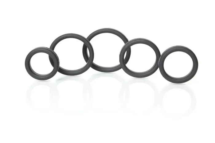 Boneyard Silicone Ring 5 Pc Kit Black Rascal Boneyard Anal