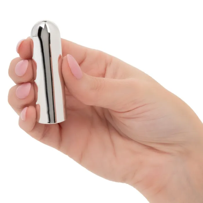 Female Sex Toys CalExotics 10 Function Rechargeable Bullet Silver