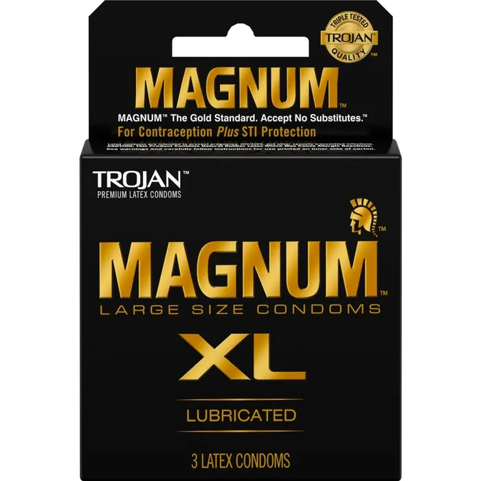 Trojan Condoms Male Sex Toys Trojan Magnum XL Pack