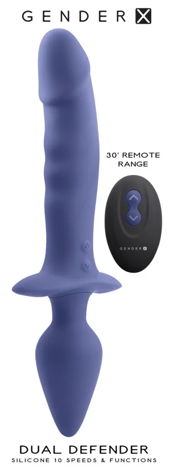 Vibrators Evolved Gender X Dual Defender Purple