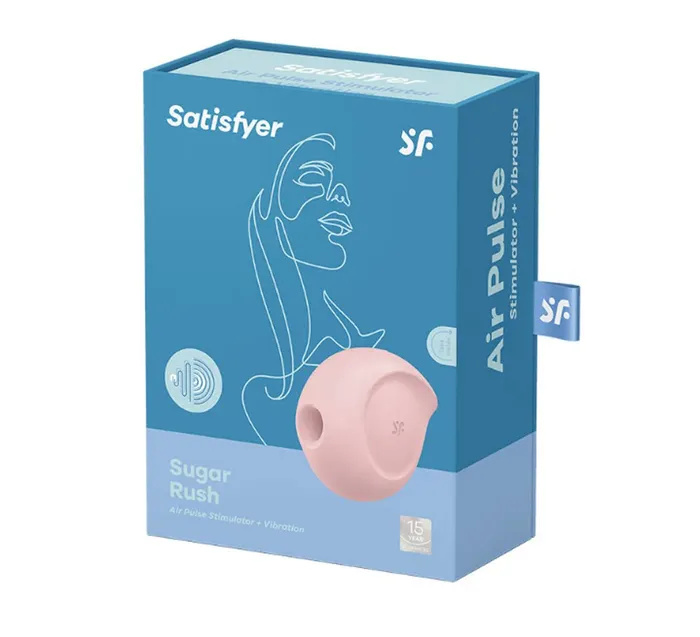 Vibrators Satisfyer Satisfyer Sugar Rush Air Pulse Stimulator Plus Vibration Rose