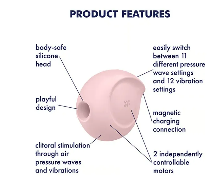 Vibrators Satisfyer Satisfyer Sugar Rush Air Pulse Stimulator Plus Vibration Rose Vibrators Satisfyer Satisfyer Sugar Rush Air Pulse Stimulator Plus Vibration Rose
