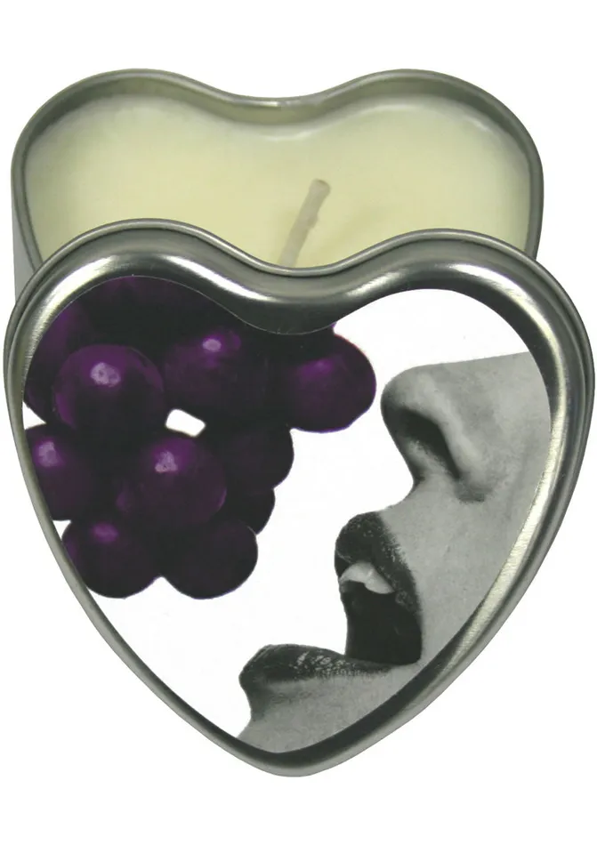 Anal Hemp Seed Body Care Edible Heart Candle Grape
