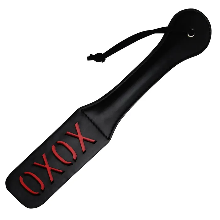 Castle Megastore Anal Fetish Pleasure Play Black XOXO Paddle