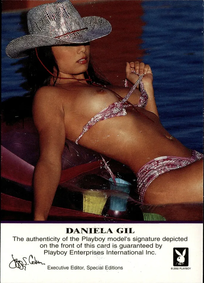 Dans Cards Playboys College Girls Daniela Gil Autograph Card with spots Male Sex Toys