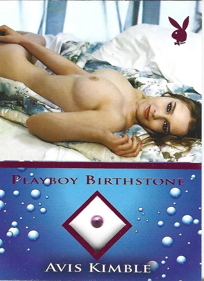 Dans Cards Vibrators Playboy Bathing Beauties Avis Kimble Pink Foil Birthstone Card