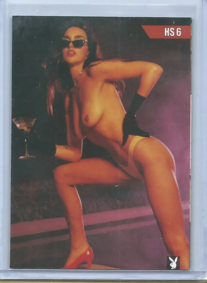 Dans Cards Vibrators Playboys The Book of Lingerie Volume 1 Hot Shots Hailee Lautenbach HS6 Pink Foil Insert Card