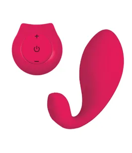 Dazzle Wearable Dual Vibrator With Remote Cerise SRTCL Female Sex Toys
