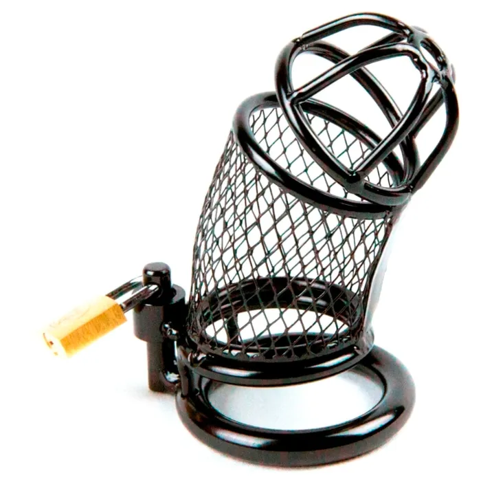 Dildos fetishtoyboxcom THE COCK SHREDDER BLACK STEEL CHASTITY DEVICE